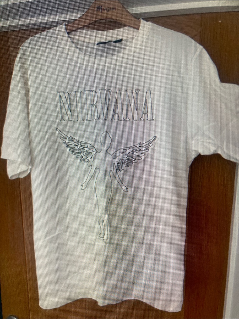 NIRVANA White Kids' Angel Graphic Tee